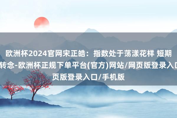 欧洲杯2024官网宋正皓：指数处于荡漾花样 短期可能还有转念-欧洲杯正规下单平台(官方)网站/网页版登录入口/手机版