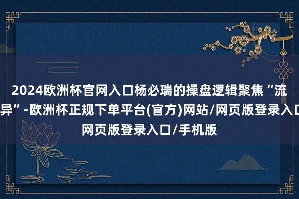 2024欧洲杯官网入口杨必瑞的操盘逻辑聚焦“流量遵循立异”-欧洲杯正规下单平台(官方)网站/网页版登录入口/手机版