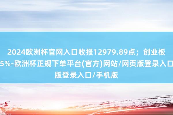 2024欧洲杯官网入口收报12979.89点;创业板指涨5.15%-欧洲杯正规下单平台(官方)网站/网页版登录入口/手机版